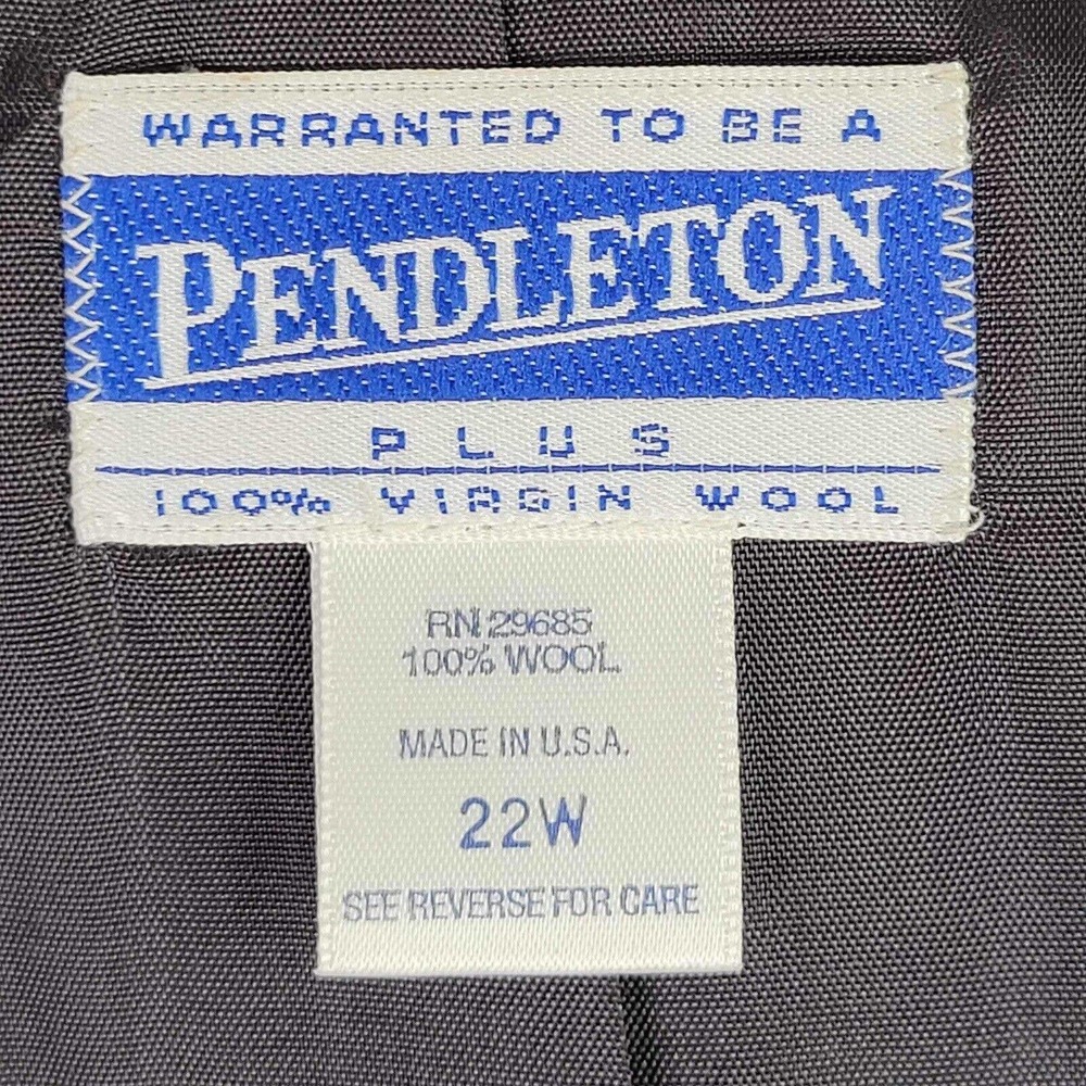 Pendleton Charcoal Wool Suit Jacket - image 6